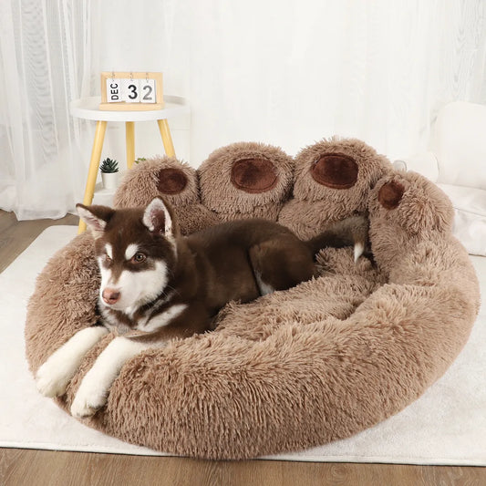 Pawfect Paws Luxury Anti-Anxiety Dog Bed Brown